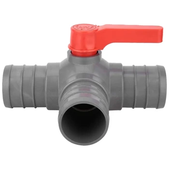 

Durable Three-Way Valve Landscape Irrigation Device Plastic Valve Agriculture Gray for Garden or Greenhouse Irrigation