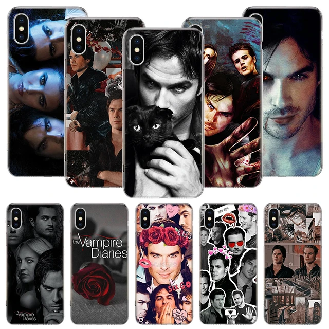 The Vampire Diaries Salvatore Phone Case For iPhone 11 12 13 14 15 Pro XS  XR X Max 7 8 Plus Mini + SE Pattern Customized Couqe - AliExpress