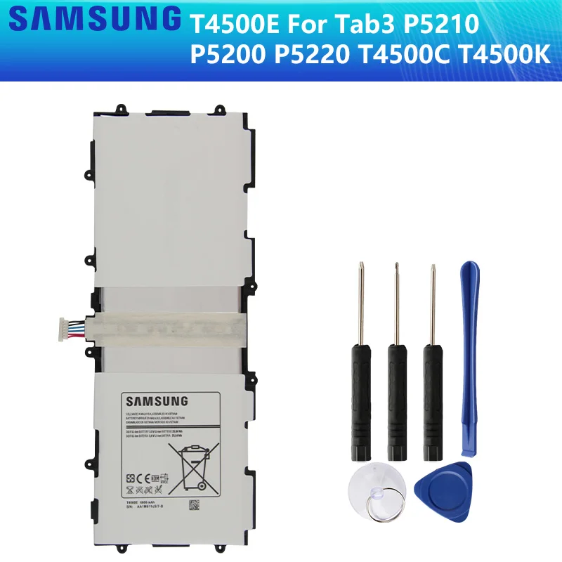 Оригинальный аккумулятор SAMSUNG T4500C T4500E T4500K для Samsung GALAXY Tab3 P5210 P5200 P5220 аутентичный