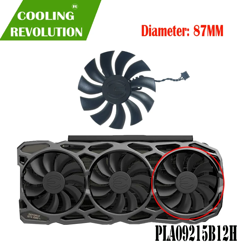 Вентилятор охлаждения графической карты для EVGA GTX1080TI FTW3 GTX 1080