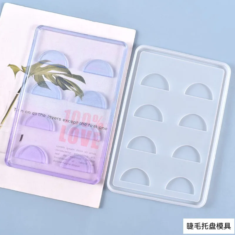 

Reusable false eyelash tray Silicone Mould Resin Decorative DIY False eyelashes tray mould Type epoxy resin molds for eyelashes