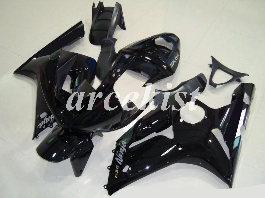 

OEM Quality Injection Mold Motorcycle New ABS Fairings kit Fit For kawasaki Ninja ZX-6R ZX6R 636 2003 2004 Custom Free black glossy