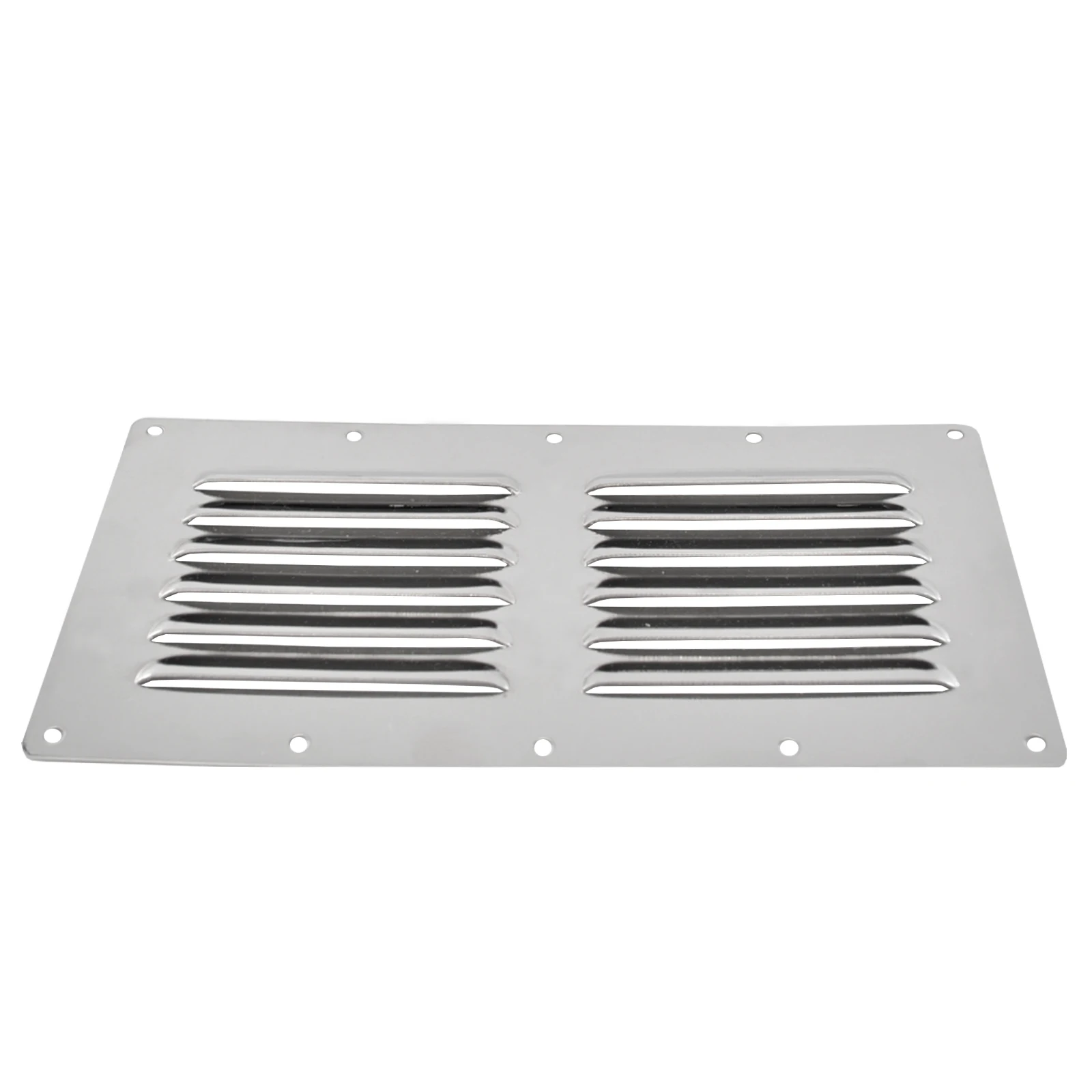 Boat 316 Stainless Steel 228x115mm Vent Stamped Louvered Air Grill Cover Ventilation Louver Grille stainless steel boat marine accessories boat yacht air vent grille covers ventilation grill cover 126x65 mm