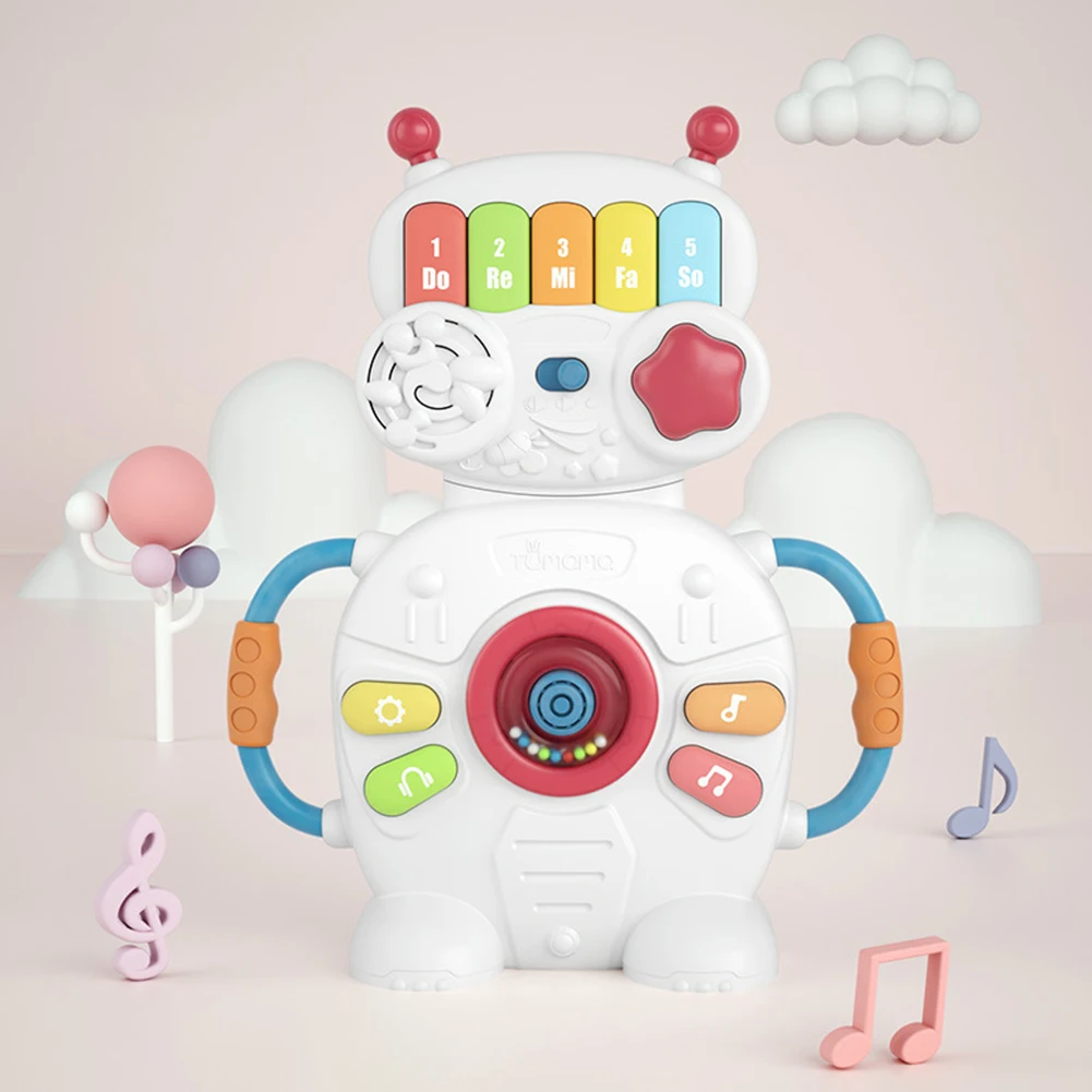 Tumama робот электронное пианино музыкальный светильник музыкальный инструмент образование детская игрушка
