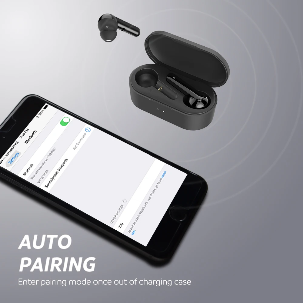 Soundpeats Benar Earbud Nirkabel 5.0 