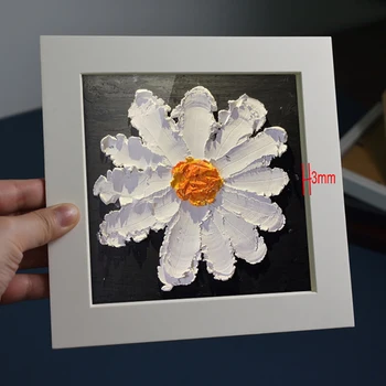 

2pcs/set Oil Painting Hollow Photo Frame Cardboard Preservation of Art Work Dried Flowers Specimens Home Decoration Student