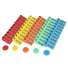 Фермерские товары для животноводства No.001-2000 овечьи Ушные бирки лазерный тип медные серьги для головы товары для животных 100 шт