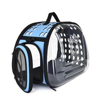 

PVC Widnow Pet Cat Puppy Transparent Carrier Breathable Portable Fordable Travel Dog Handbag Carrying Shoulder Bags