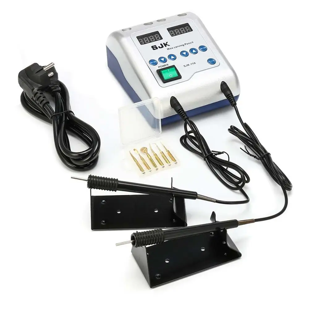 

50W Electric Dental Lab Waxer Carving Knife Machine Contain Double Pen With 6Pcs Wax Tips Sculpture Paraffin Molding Equipment