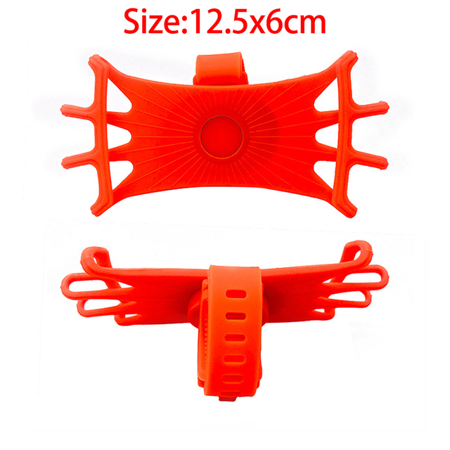 Mobile Phone Holder Silicone Motorcycle Bike Handlebar Stand Mount Bracket Bike Mount Phone Holder for IPhone GPS Device