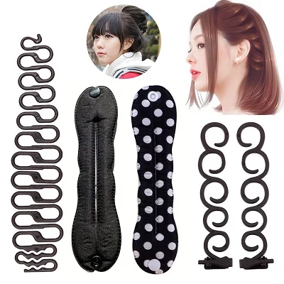 

2/3/4/5/6/10/12/79Pcs Magic Hair Styling Tools Hairpins Hairdisk Braiding Twist Hair Clip Women Bun Maker Donut Hair Accessories