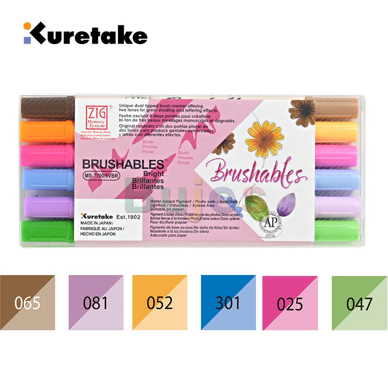 Karin DEcoBrush Markers Floral Individual Colours, Non-toxic Paint, Once  Dry, Is Permanent, Light-resistant and Waterproof - AliExpress