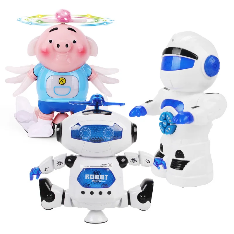 

Closeout Special Offer Children Dancing Robot Toys Electric Universal Story Machine Robot Stall Toy