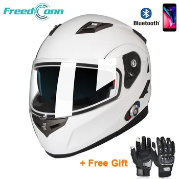 

FreedConn BMS-2 Full face Motorcycle Smart helmet Wireless BT Bluetooth Intercom FM Radio 3 Riders communication 2020 NEW