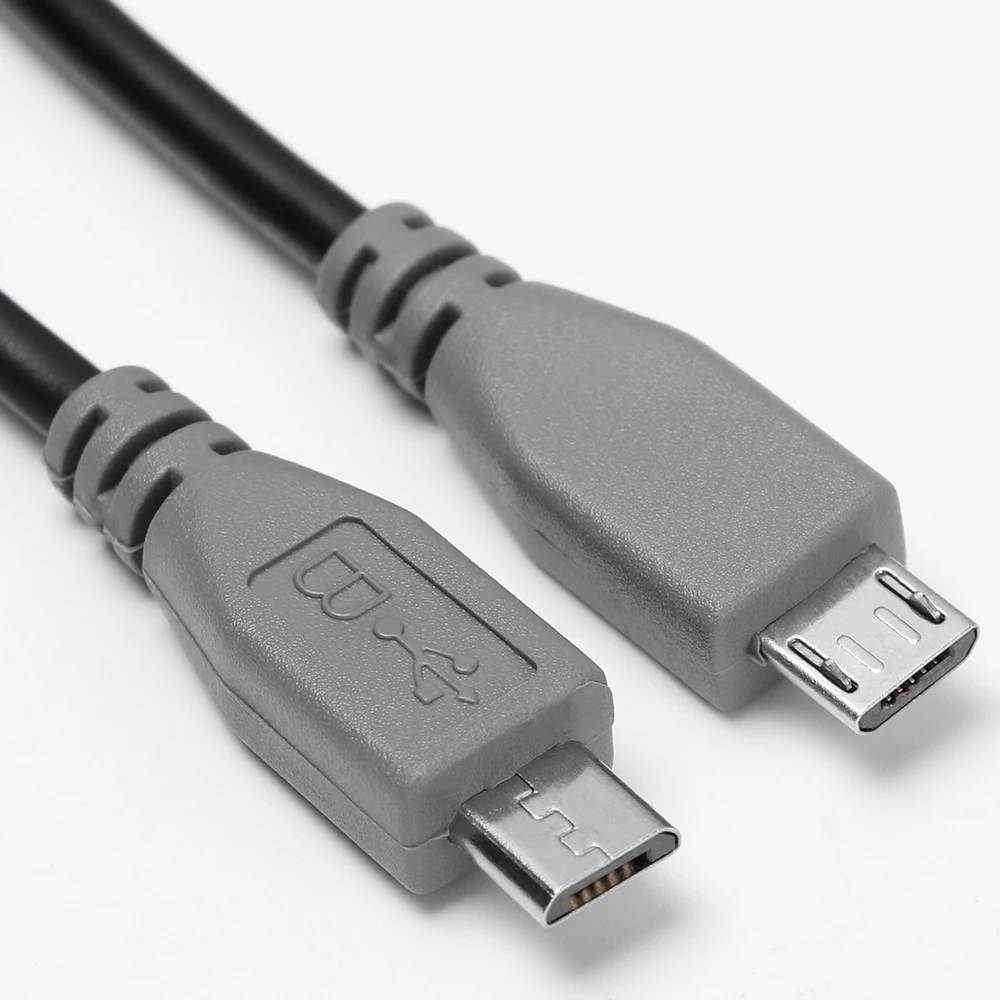 5 Pin Micro USB Male To Micro USB Male OTG Converter Adapter Lead Data Cable Charging Cord For Phone Tablet — view 2