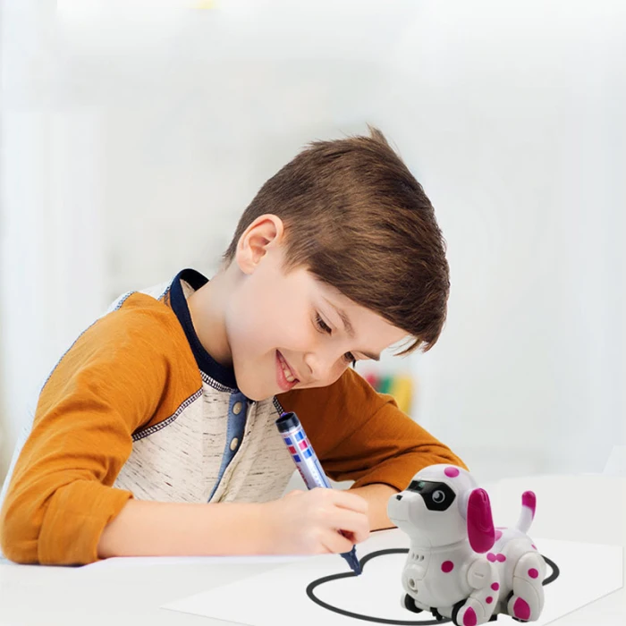 Обучающая ручка Индуктивная игрушка Следуйте любой нарисованной линии Милая собака подарок для детей Дети Прямая поставка