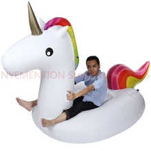 Inflatable Air Garden Sofa Giant Unicorn Floating Rideable Swimming Ring Float Environmentally Summer Water Air Raft 5pcs