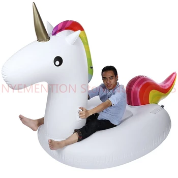 

Inflatable Air Garden Sofa Giant Unicorn Floating Rideable Swimming Ring Float Environmentally Summer Water Air Raft 5pcs
