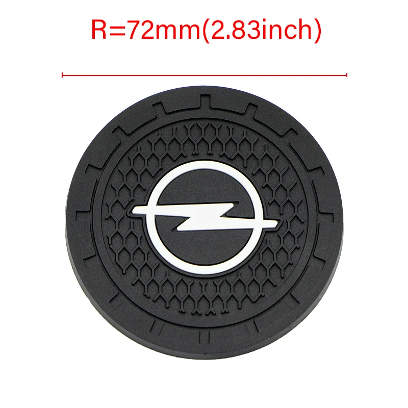 1pcs Car Non-slip pad Cup Holder Mat Badge Coaster For Mercedes Benz W124 AMG W220 W205 W201 A B C E S Class GLA CLK Auto Goods