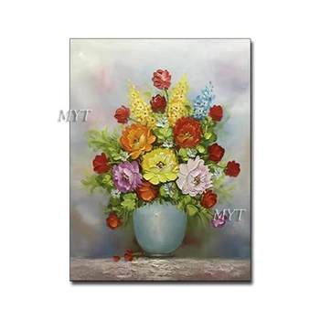 

Original Oil Painting On Canvas Pictures Living Room Home Decor Knife Flowers Create Interesting Square Art Paintings Unframed