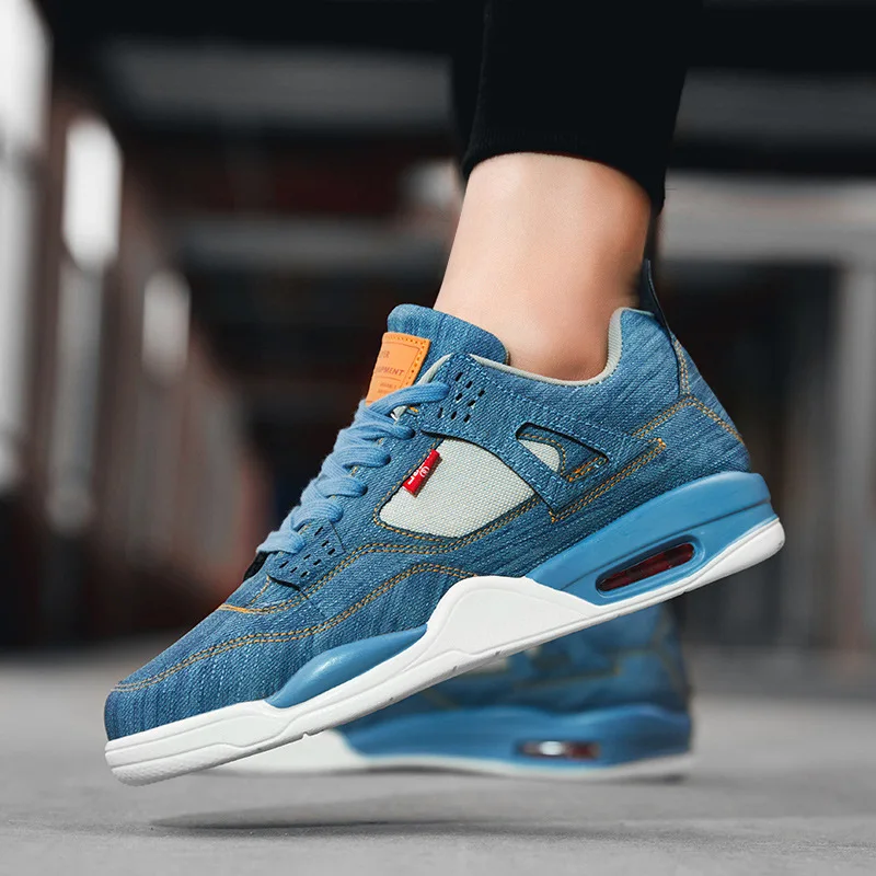 

2018 Spring And Summer Low Top Running Shoes New Style MEN'S SHOES Lace-up Canvas Casual Shoes Men Lightweight Breathable Sports