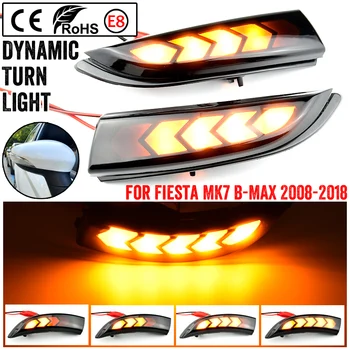 

For Ford Fiesta MK6 VI /UK MK7 2008-17 B-Max 2012-17 LED Dynamic Turn Signal Light Side Mirror Sequential Indicator Blinker Lamp