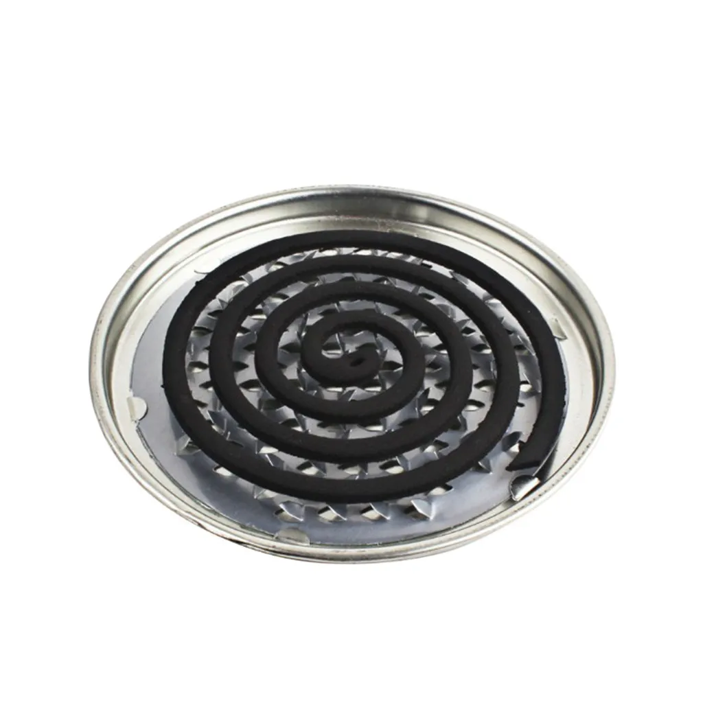 

Creative Mosquito-Repellent Tray With Gray Tray Mosquito-Repellent Incense Coil Round Rack Portable Incense Coil Holder