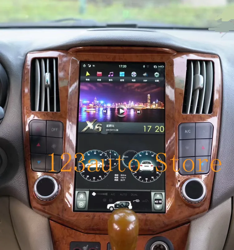11,8 ''вертикальный экран Tesla стиль Android 8,1 автомобильный DVD gps плеер Радио Навигация для LEXUS RX RX330 RX350 RX400 2004-Авто