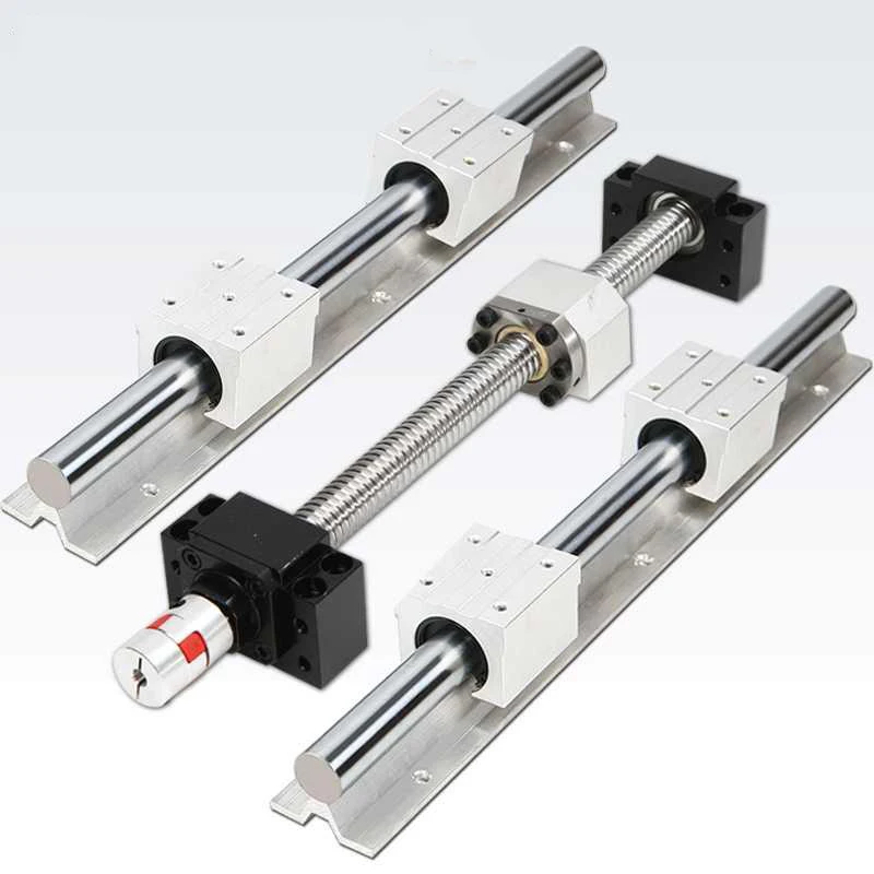 

Linear guide SBR16-1400mm + SBR16UU 4pcs + Ballscrew SFU1605 + coupler 8 *10 + nut holder + supporter BKBF12 for CNC Router