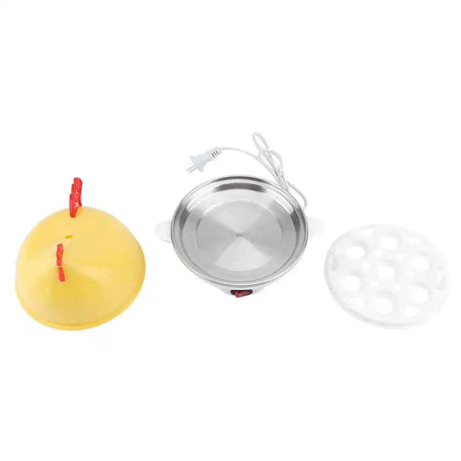 7 Eggs  Electric Egg Boiler Chicken Shape Eggs Cooker Multifunctional Corn Steamed Heating Milk Kitchen Breakfast Utensil 3