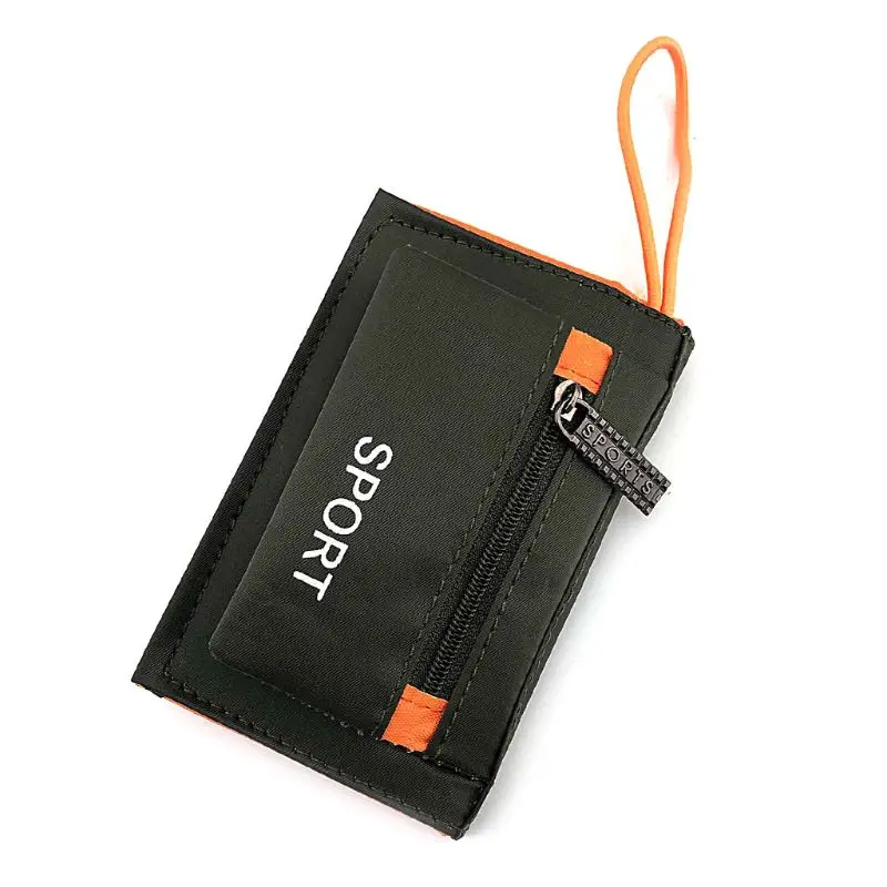 THINKTHENDO мужской нейлоновый короткий клатч Trifold кошелек держатель для кредитных карт кошелек для монет 12,5x8,5 см