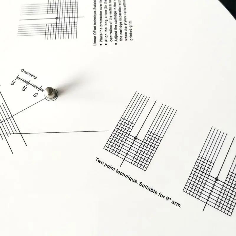 Анти-скользящий LP виниловая запись звукосниматель Калибровочная пластина измеритель угломер Регулировочный инструмент линейка для