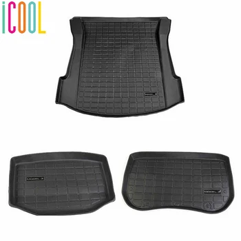 

Front Rear Trunk Waterproof Mats Cargo Storage Box Protective Pads Cushion Compatible for Tesla Model 3 Styling Accessories