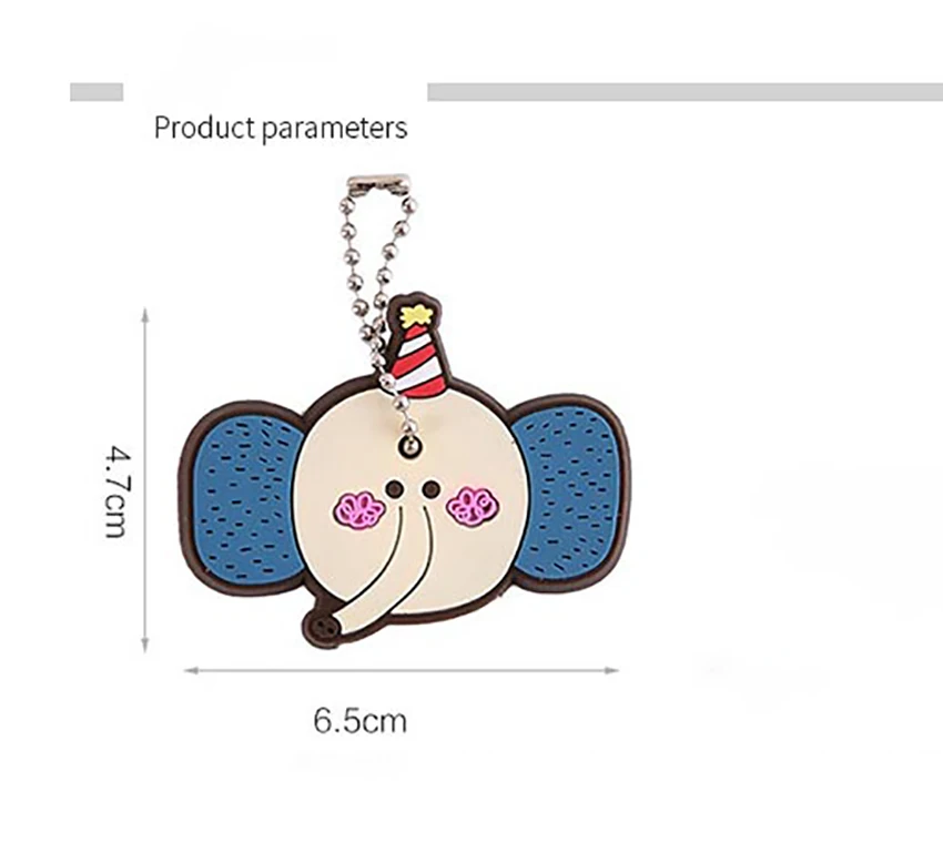 Милый мультфильм дизайн ключ защитный силиконовый чехол Брелок для девочек/школьная сумка для мальчиков подвеска портативный брелок защита канцелярские принадлежности