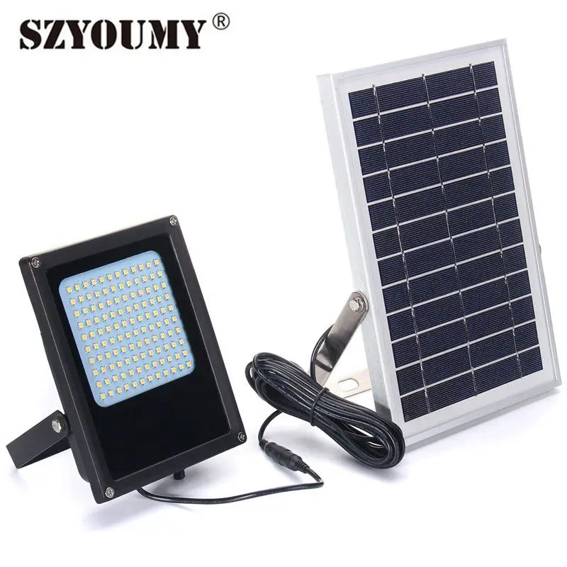 SZYOUMY 120leds Solar licht Overstroming licht Outdoor waterdichte verlichting Tuin straat Yard solar lamp