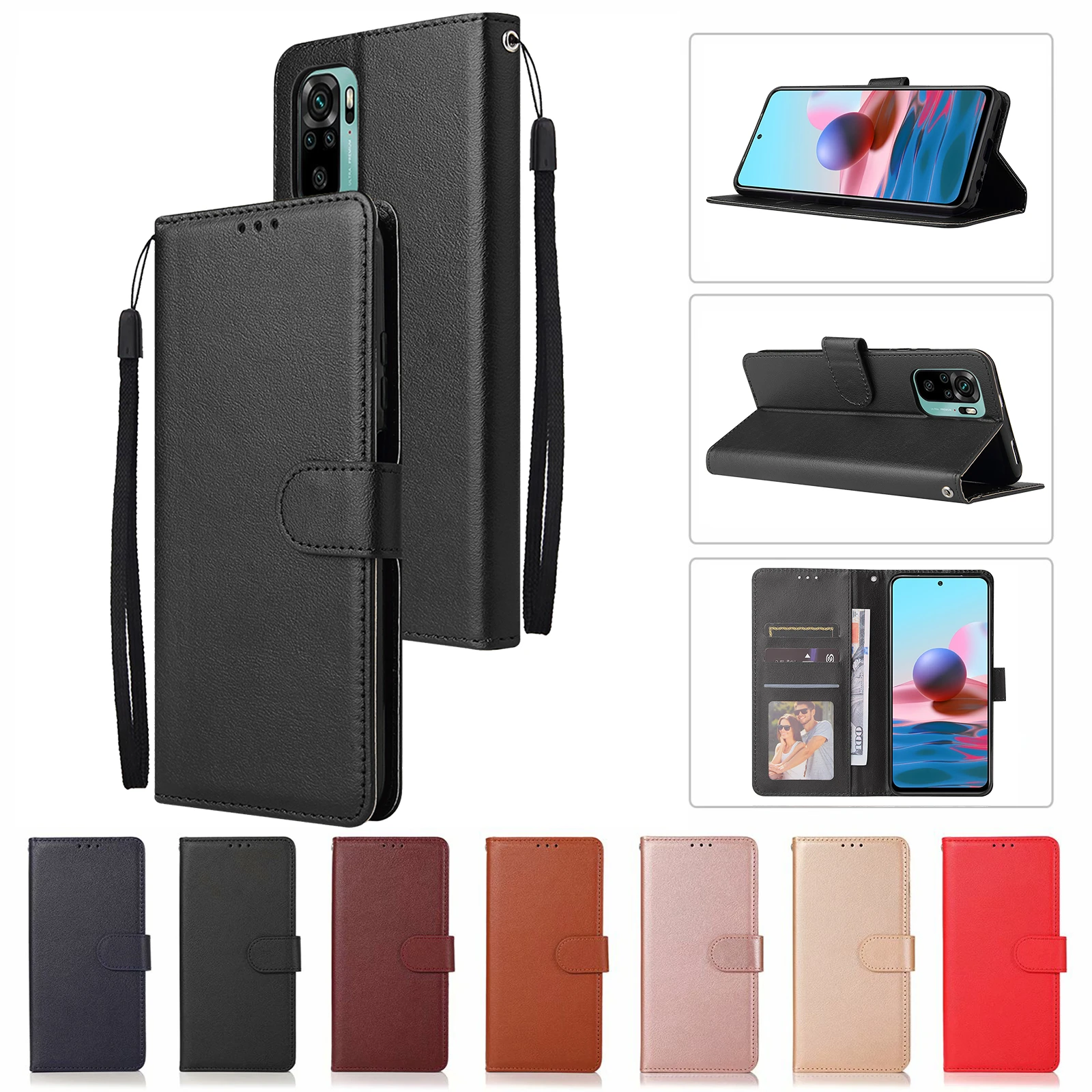 best iphone 11 Pro Max case עור מקרה עבור Xiaomi Redmi הערה 10 10S 9 9S 9T 8T 8 7 6 5 פרו מקס 4X 9A 8A 7A 6A 9i Funda POCO M3 F3 X3 NFC Flip ארנק Coque iphone 11 Pro Max  cover