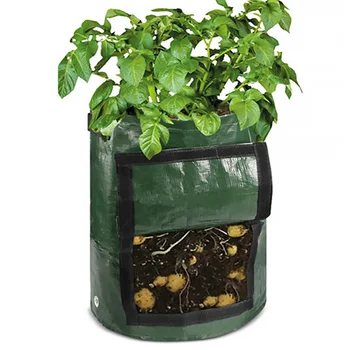 

PE Cloth Potato Planting Bag Vegetable Growing Container Bags DIY Planting Garden Pot