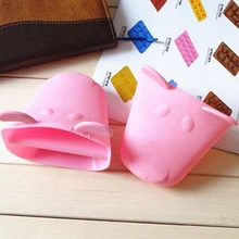 Термостойкая кухонная рукавица, перчатка, держатель для духовки, для барбекю, выпечки, силиконовая собачка, теплые кухонные перчатки, защита для пальцев, силиконовая