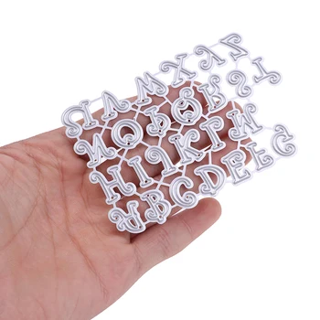 

Alphabet Letters Decoration Metal Steel Frames Cutting Dies DIY Scrap Booking Photo Album Embossing Paper Cards 10.2*6.9cm