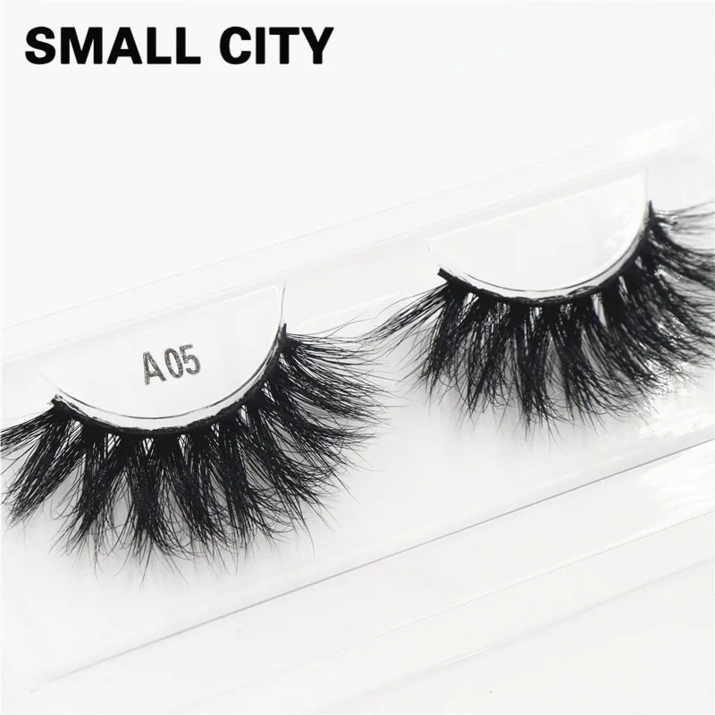 

SMALL CITY A05 Lashes 6D Mink Eyelashes Handmade 25mm Cruelty-free Lightweight Eyelashes Dramatic Lashes Makeup Tools Party 2020
