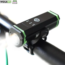 WOSAWE велосипедный, зарядка от usb свет яркий свет Велоспорт фонарик для езды Водонепроницаемый Фара MTB велосипедный передний фонарь батарея