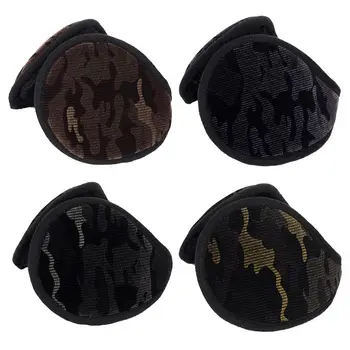 

THINKTHENDO Unisex Winter Camouflage Velvet Earmuffs Plush Lining Behind Head Ear Warmers