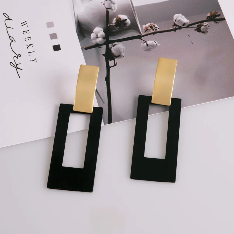 Dangle Earrings Fashion Square Dangle Drop Geometric Earrings for Women