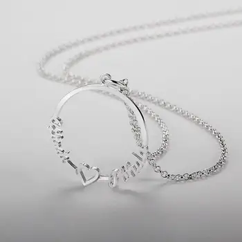 

Personalized Name Necklace Couple Eternal Eternity Husband Wife Gift