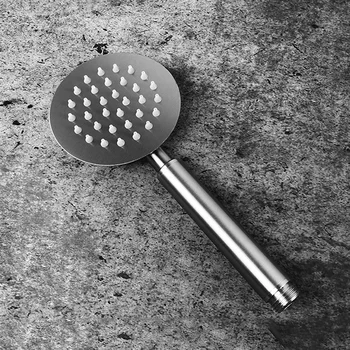 

304 Stainless Steel Shower Head Bathroom Shower Head Round Bubble Nozzle Handheld Bathroom Shower Accessories Brushed Style