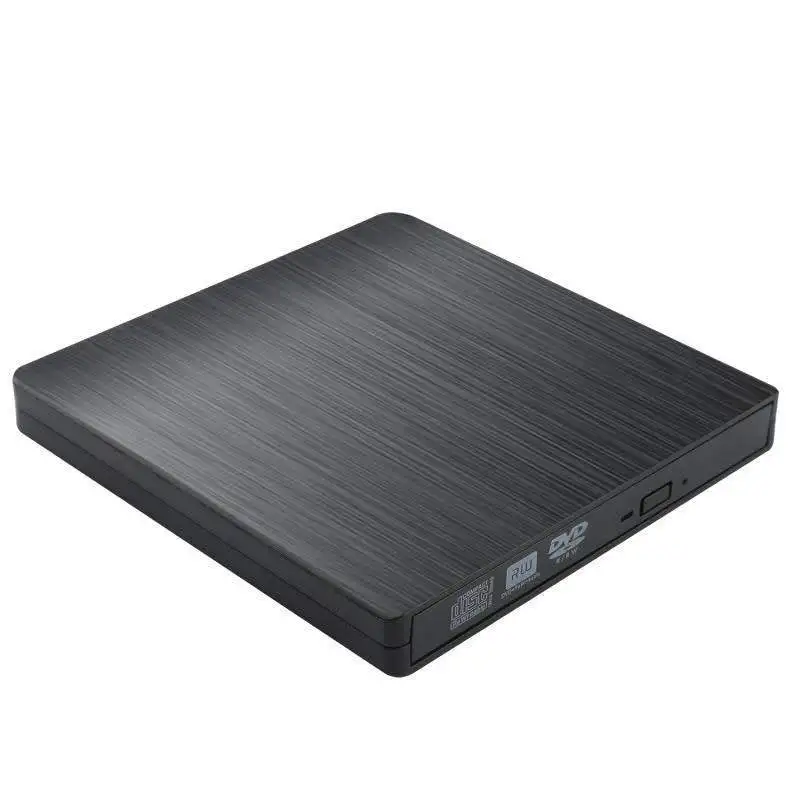 USB 3,0 DVD rom Портативный dvd-плеер ПК CD/DVD-rom Reader рекордер оптический Drivedvd чехол для ноутбука компьютер - Цвет: Черный