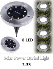 12-светодиодный светильник на солнечной энергии под наземным фонарем, открытый путь, садовый настил, лампа для освещения газона grondspot