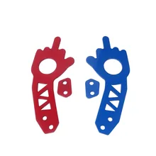 Автомобиль модифицированный средний палец Универсальный Прохладный после тяги-синий/красный