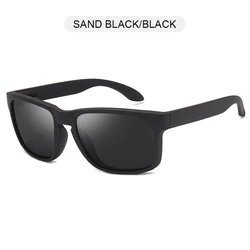 Vintage Square Polarized Sunglasses UV400 - Unisex Stylish Black Outdoor Shades (Polarized)