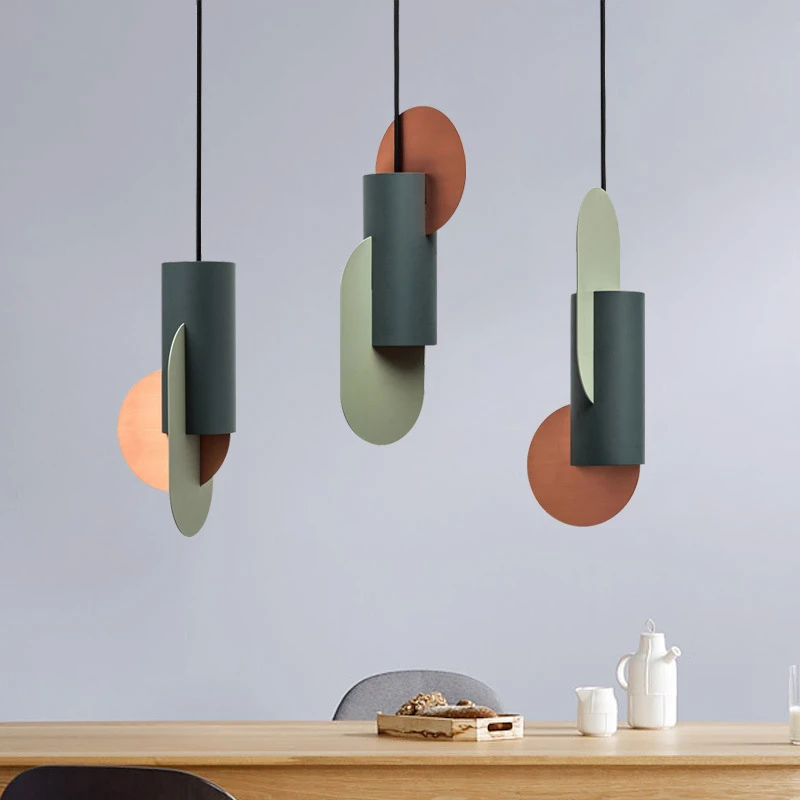 

Nordic Personality Creative Restaurant Bar Small Designer Post-modern Minimalist Children Room Bedroom Bedside Pendent Light